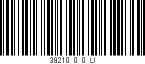 Código de barras (EAN, GTIN, SKU, ISBN): '39210_0_0_U'