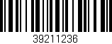 Código de barras (EAN, GTIN, SKU, ISBN): '39211236'