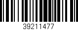 Código de barras (EAN, GTIN, SKU, ISBN): '39211477'