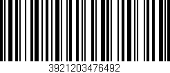 Código de barras (EAN, GTIN, SKU, ISBN): '3921203476492'