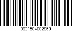 Código de barras (EAN, GTIN, SKU, ISBN): '3921584002969'
