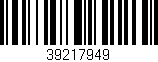 Código de barras (EAN, GTIN, SKU, ISBN): '39217949'