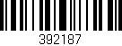 Código de barras (EAN, GTIN, SKU, ISBN): '392187'