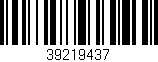 Código de barras (EAN, GTIN, SKU, ISBN): '39219437'
