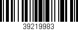 Código de barras (EAN, GTIN, SKU, ISBN): '39219983'