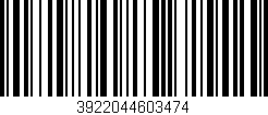 Código de barras (EAN, GTIN, SKU, ISBN): '3922044603474'