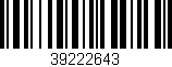 Código de barras (EAN, GTIN, SKU, ISBN): '39222643'