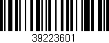 Código de barras (EAN, GTIN, SKU, ISBN): '39223601'