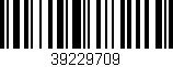 Código de barras (EAN, GTIN, SKU, ISBN): '39229709'