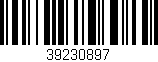 Código de barras (EAN, GTIN, SKU, ISBN): '39230897'
