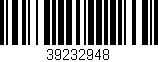 Código de barras (EAN, GTIN, SKU, ISBN): '39232948'