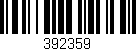 Código de barras (EAN, GTIN, SKU, ISBN): '392359'