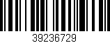Código de barras (EAN, GTIN, SKU, ISBN): '39236729'