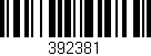 Código de barras (EAN, GTIN, SKU, ISBN): '392381'