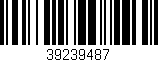 Código de barras (EAN, GTIN, SKU, ISBN): '39239487'