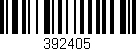Código de barras (EAN, GTIN, SKU, ISBN): '392405'