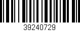 Código de barras (EAN, GTIN, SKU, ISBN): '39240729'