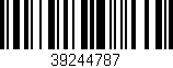Código de barras (EAN, GTIN, SKU, ISBN): '39244787'