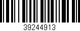 Código de barras (EAN, GTIN, SKU, ISBN): '39244913'