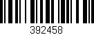 Código de barras (EAN, GTIN, SKU, ISBN): '392458'