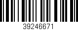 Código de barras (EAN, GTIN, SKU, ISBN): '39246671'