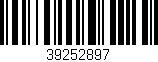 Código de barras (EAN, GTIN, SKU, ISBN): '39252897'