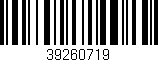 Código de barras (EAN, GTIN, SKU, ISBN): '39260719'