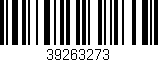 Código de barras (EAN, GTIN, SKU, ISBN): '39263273'
