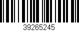 Código de barras (EAN, GTIN, SKU, ISBN): '39265245'