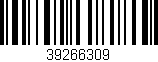 Código de barras (EAN, GTIN, SKU, ISBN): '39266309'