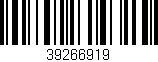 Código de barras (EAN, GTIN, SKU, ISBN): '39266919'