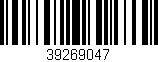 Código de barras (EAN, GTIN, SKU, ISBN): '39269047'