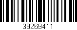 Código de barras (EAN, GTIN, SKU, ISBN): '39269411'