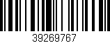 Código de barras (EAN, GTIN, SKU, ISBN): '39269767'