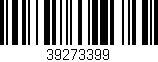 Código de barras (EAN, GTIN, SKU, ISBN): '39273399'