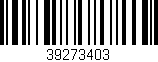 Código de barras (EAN, GTIN, SKU, ISBN): '39273403'