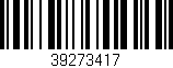 Código de barras (EAN, GTIN, SKU, ISBN): '39273417'