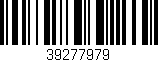 Código de barras (EAN, GTIN, SKU, ISBN): '39277979'