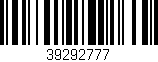 Código de barras (EAN, GTIN, SKU, ISBN): '39292777'