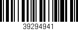 Código de barras (EAN, GTIN, SKU, ISBN): '39294941'