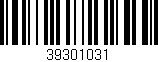 Código de barras (EAN, GTIN, SKU, ISBN): '39301031'