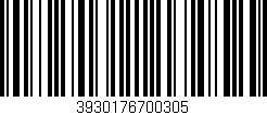 Código de barras (EAN, GTIN, SKU, ISBN): '3930176700305'