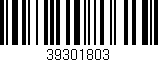 Código de barras (EAN, GTIN, SKU, ISBN): '39301803'