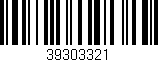Código de barras (EAN, GTIN, SKU, ISBN): '39303321'