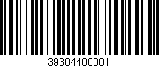 Código de barras (EAN, GTIN, SKU, ISBN): '39304400001'