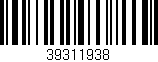 Código de barras (EAN, GTIN, SKU, ISBN): '39311938'