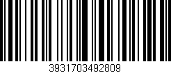Código de barras (EAN, GTIN, SKU, ISBN): '3931703492809'