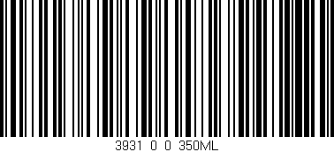 Código de barras (EAN, GTIN, SKU, ISBN): '3931_0_0_350ML'