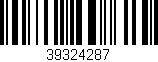 Código de barras (EAN, GTIN, SKU, ISBN): '39324287'
