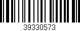 Código de barras (EAN, GTIN, SKU, ISBN): '39330573'